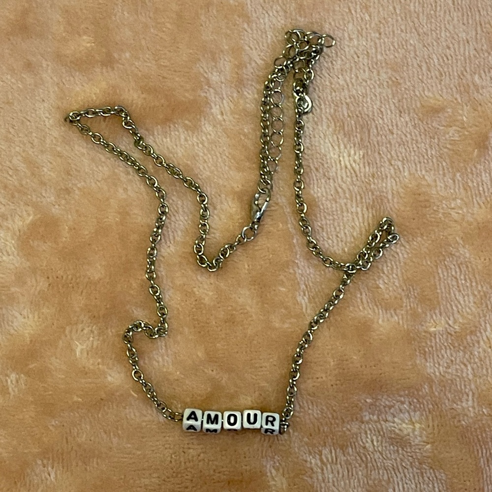 “Amour” Named Necklace